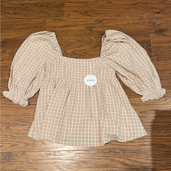Storia Tops - Plaid Storia blouse size medium